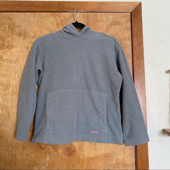 Kids Gray Patagonia Hoodie Sweatshirt - Picture 1 of 6